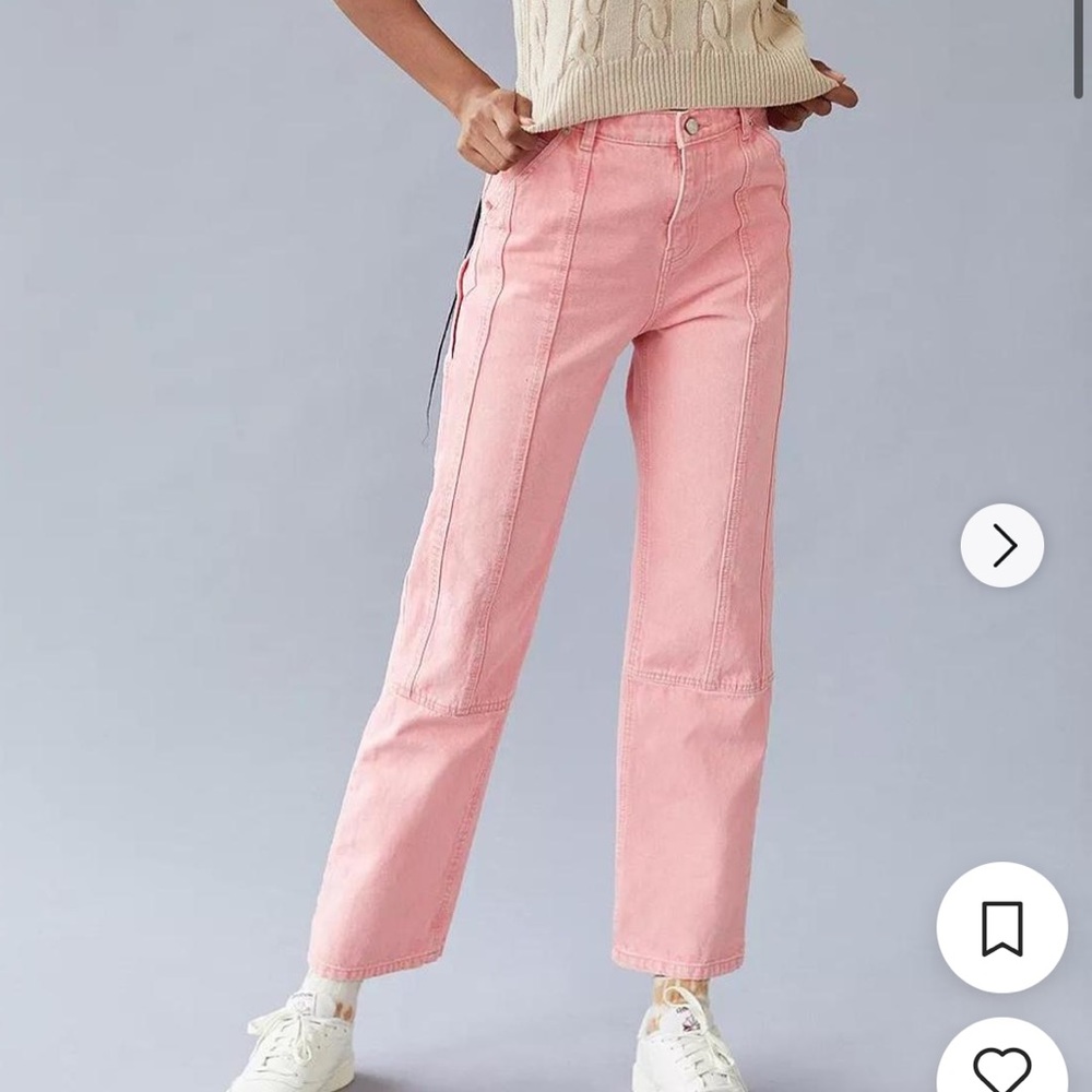 nwt BDG pink carpenter jeans